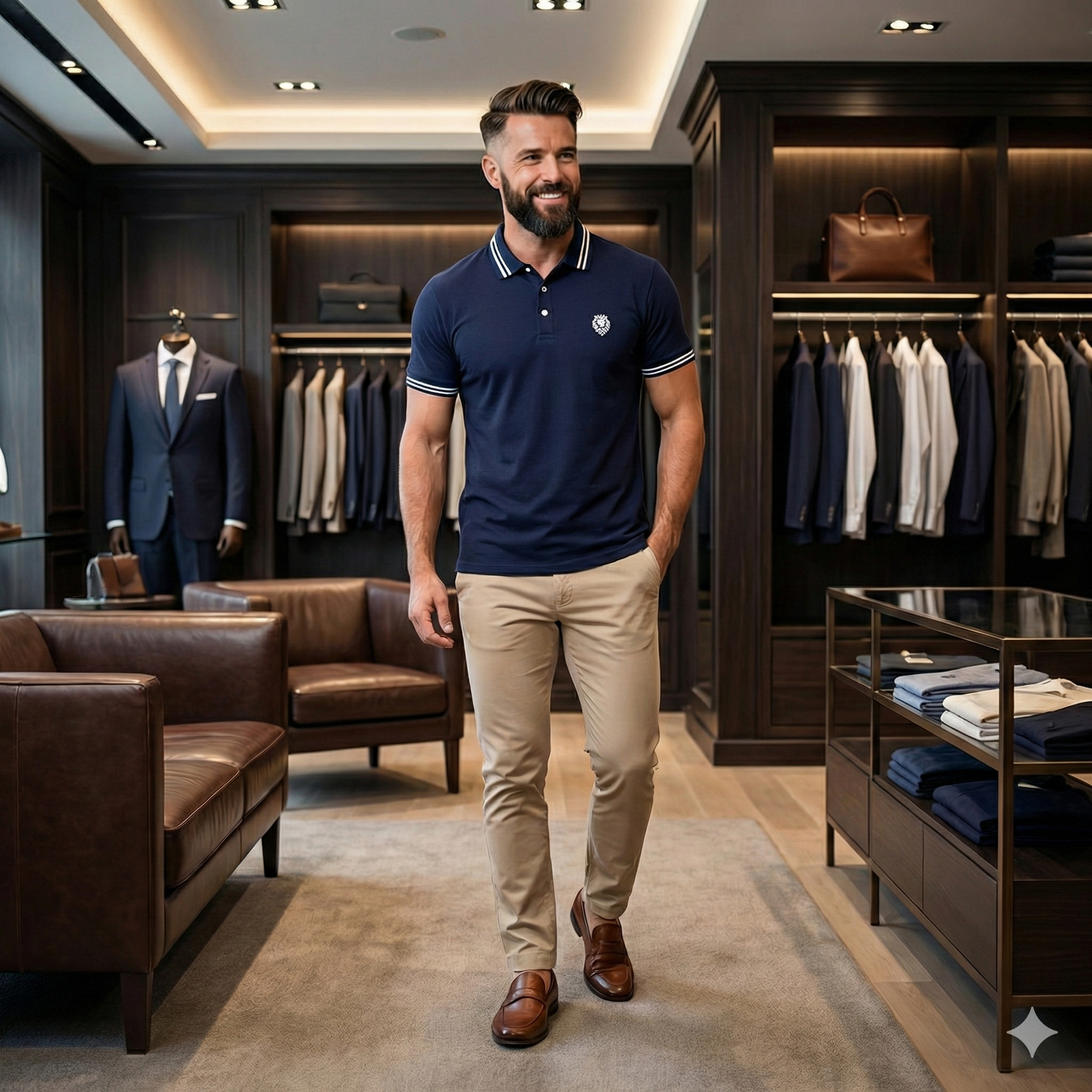 Camisa Polo Masculina Casual