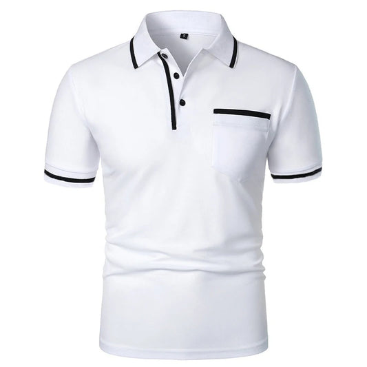 Camisa Polo masculina Branca