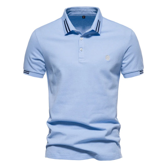 Camisa Polo Masculina Azul