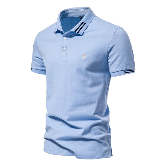 Camisa Polo Masculina Azul